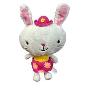 2018 Animal Adventure Bunny Rabbit 15” Plush Stuffed Animal Pink Floral Dress